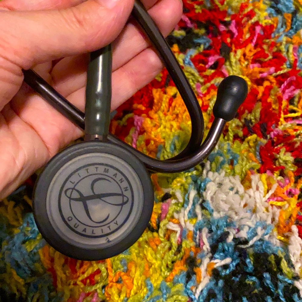 Green littmann stethoscope